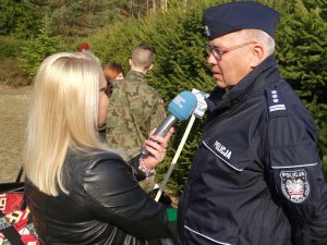 Komendant Miejski Policji w Olsztynie w trakcie wywiadu do Radia Olsztyn