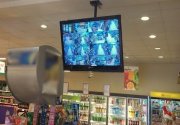 Zdjęcie przedstawia ekran monitoringu sklepowego.