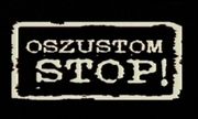 Zdjęcie przedstawia logo akcji &quot;Stop oszustom&quot;.