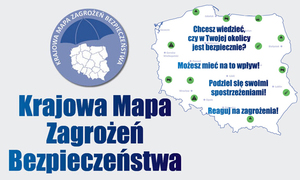 Logo Krajowej Mapy zagrożeń bezpieczeństwa