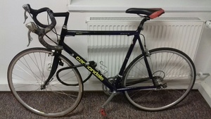 Zdjęcie przedstawia odzyskany przez policjantów rower