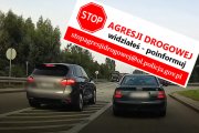 Zdjęcie przedstawia logo akcji: stop agresji drogowej.