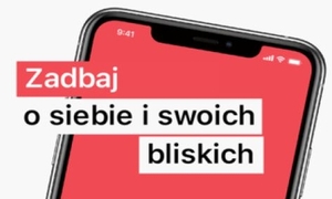 Zdjęcie przedstawia logo akcji  " Zadbaj o siebie i swoich bliskich".