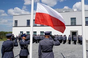 Policjanci podczas obchodów Święta Policji"
