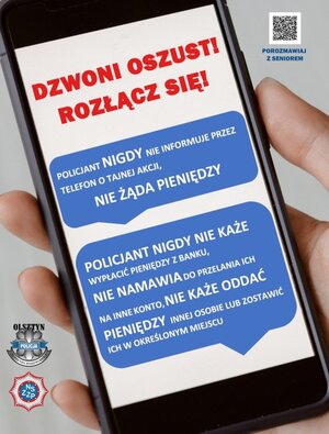 "infografika, dzwoni oszust rozłącz się"