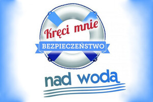 Logotyp: "Kręci mnie bezpieczeństwo nad wodą".