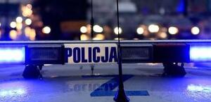 Kogut policyjny na dachu radiowozu