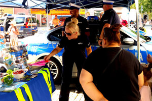 Miejsce w którym odbył się festyn "Bezpieczny Olsztyn", stanowisko