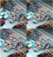 Zdjęcie przedstawia monitoring sklepowy.