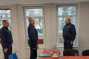 Uroczyste zakończenie odprawy podsumowującej pracę Komisariatu Policji w Barczewie za rok 2022