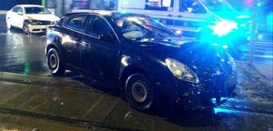 Zdarzenie w rejonie skrzyżowania ul. Tuwima i Iwaszkiewicza.