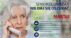 Zdjęcie przedstawia seniorkę z telefonem.