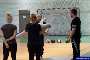 Uczestnicy dnia kandydata podczas ćwiczeń