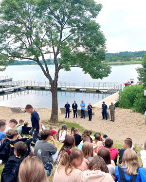 ,,Bezpieczne wakacje w powiecie olsztyńskim&quot; - plaża miejska w Olsztynku