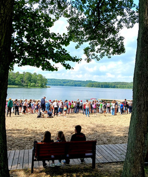 ,,Bezpieczne wakacje w powiecie olsztyńskim,, plaża w m. Swobodna - Dobre Miasto