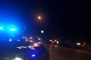 Policjanci podczas kontroli pojazdów