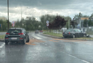 Zdjęcie miejsca zdarzenia drogowego