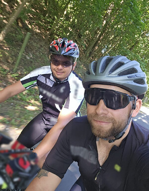 Rajd rowerowy dla chorującej na zespół Retta Wiktorii.(Źr. K.K.)