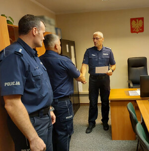 Uroczyste powołanie podkom. Przemysława Macutkiewicza na stanowisko Komendanta Komisariatu Policji w Barczewie