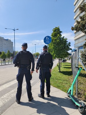 policjanci podczas działań Jednoślad