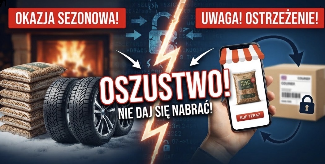 Policja w Olsztynie ostrzega przed oszustwami przy zakupach sezonowych